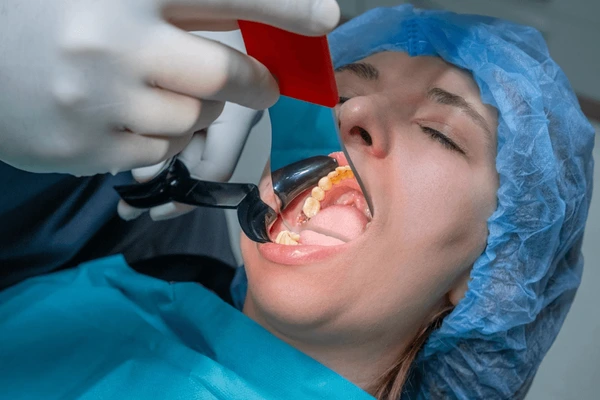 Patient experiencing severe toothache needing emergency dentist in Kansas City MO